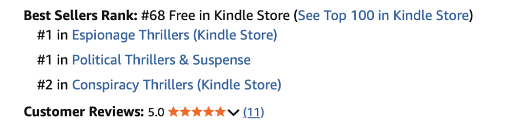 Amazon Ranking for Double Exposure