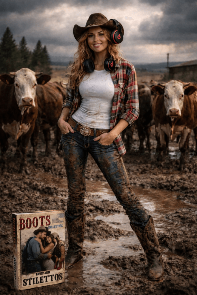BootsAudio BOOTS and STILETTOS by Kirk Voclain now in audio, listen with Whispersync, western romance in stormy ranch setting