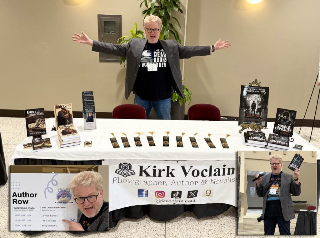 Kirk Voclain at the Louisiana Library Association Convention