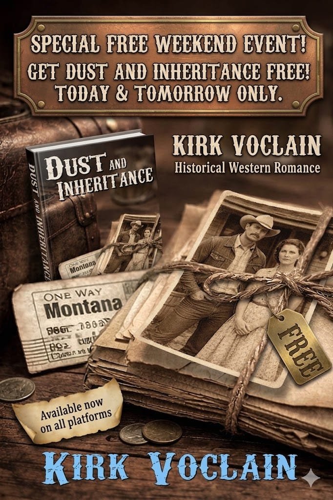 Weekend Free promotion of Dust and Inheritance a novel by Kirk Voclain